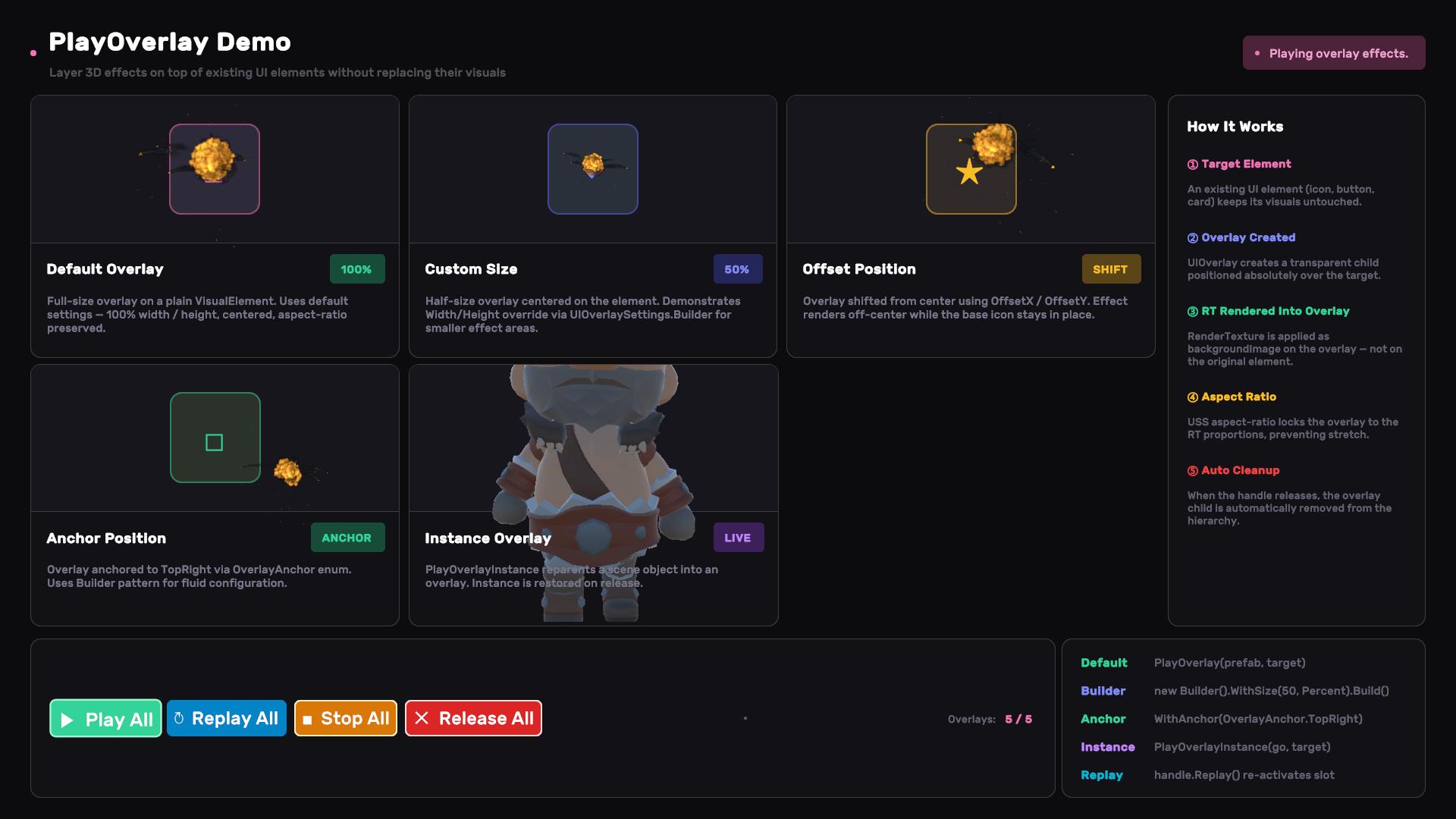 UI Render Demo - Overlay
