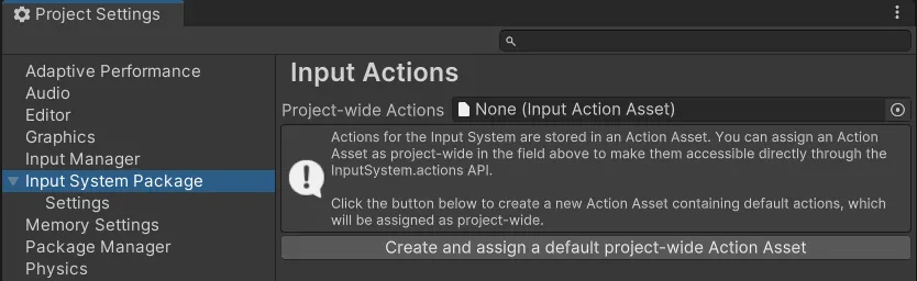 Input Settings